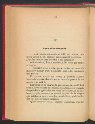 IV Doce años después.
