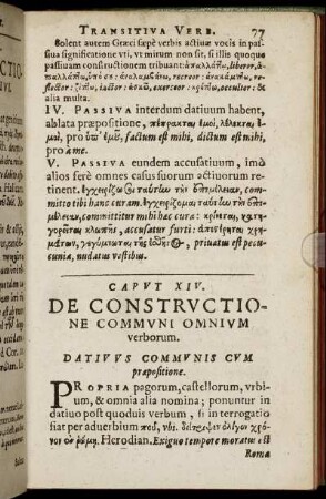 Caput XIV. De Constructione Communi Omnium verborum.