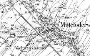 Oderwitz-Niederoderwitz. Meßtischblatt, Sekt. Oderwitz, 1883