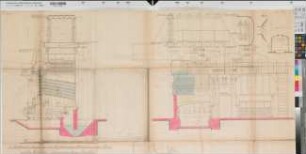 Wasserrohrkesselanlage "System Dürr" Schnitte 1907 1 : 20 86 x 124 Kol. Druck Düsseldorf-Ratinger Röhrenkesselfabrik Oberbergamt Dortmund Nr. 760