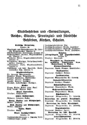 Kreisbehörden und Verwaltungen