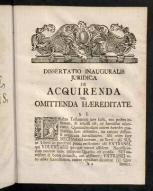 3-14, De Acquirenda Vel Omittenda Haereditate