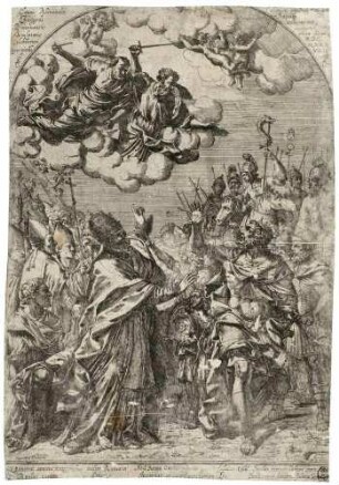 Attila vor den Toren Roms, aufgehalten durch Papst Leo den Großen