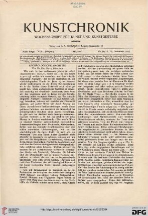Heft 10/11 (29. Dezember 1911)