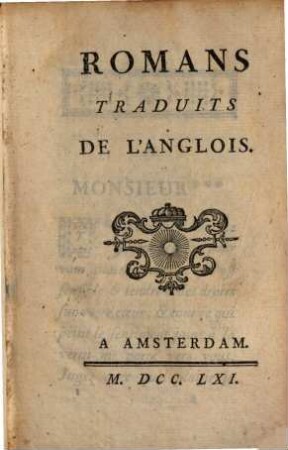 Romans Traduits De L'Anglois