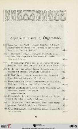 Aquarelle, Pastelle, Ölgemälde (Nr. 935-862)