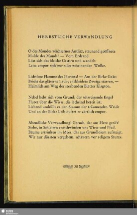Herbstliche Verwandlung
