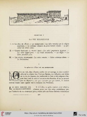 Chapitre V: La vie religieuse