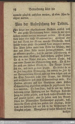 Von der Auferstehung der Todten
