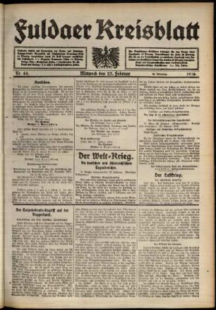 Ausgabe vom Mittwoch, den 23. Februar 1916.