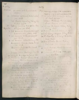 Sommerhalbjahr 1669. Rektorat Johann(es) Grave/Gravius