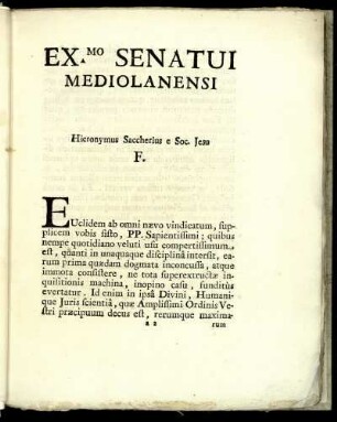 EX.MO SENATUI MEDIOLANENSI