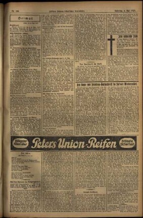 Zweite Ausgabe vom Samstag, den 04. Mai 1929.