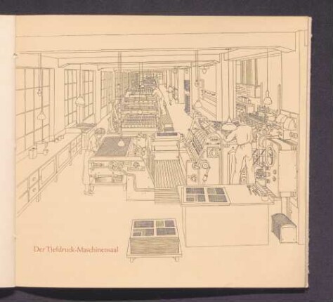 Der Tiefdruck-Maschinensaal