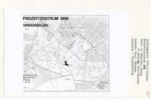 Freizeitzentrum BBR, Berlin-Gropiusstadt (Diplomarbeit bei Kurt Dübbers): Karte von Berlin, Verkehrsfluss 1:4000