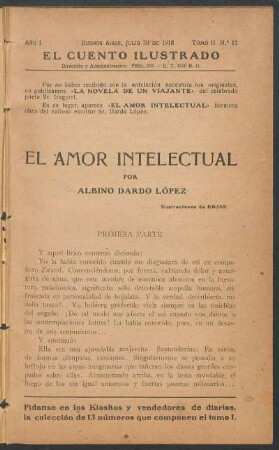 El amor intelectual : Ilustraciónes de Rojas.
