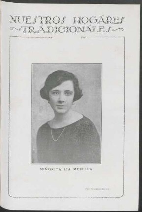 Nuestros hogares tradicionales - Señorita Lía Munilla