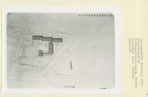 Alterswohnheim, Berlin-Schmargendorf (Diplomarbeit bei Kurt Dübbers): Lageplan 1:500
