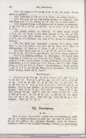 VII. Zinsrechnung