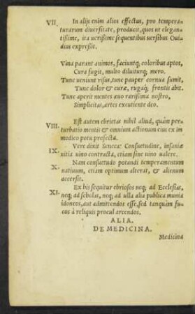 Alia. De Medicina.