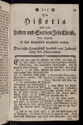 79-84, Das erste Hauptstueck