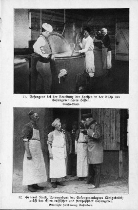11. Gefangene bei der Bereitung der Speisen in der Küche des Gefangenenlagerss Zossen.