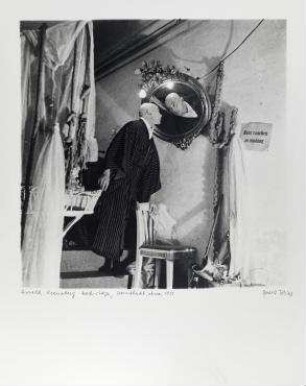 Harald Kreuzberg back-stage, Darmstadt, etwa 1958
