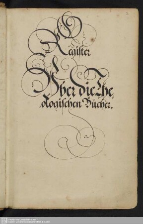 Register Uber die theologischen Bücher