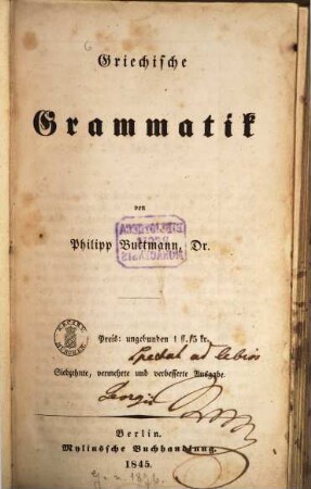 Griechische Grammatik