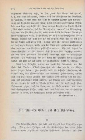 370-391 Die religiösen Orden und ihre Bedeutung : II.