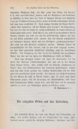 370-391 Die religiösen Orden und ihre Bedeutung : II.