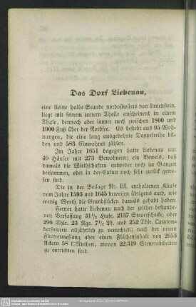 Das Dorf Liebenau