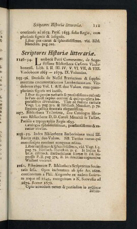 111-135, Scriptores Historiae litterariae - Scriptores Genealogici & Heraldici