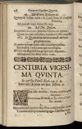 Centuria Vigesima Quinta.