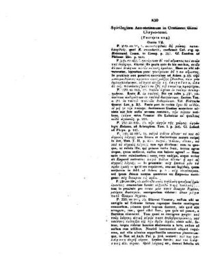 Spicilegium Annotationum in Orationes Dionis Chrysostomi : (Fortsetzung.)