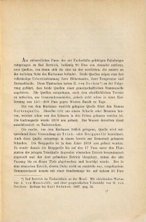 Chemische Untersuchung der Trink- oder Bergquelle des Königlichen Bades Bertrich