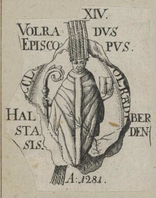 Bildnis des Wilhelm Volrad Kranichfeld, Bischof von Halberstadt