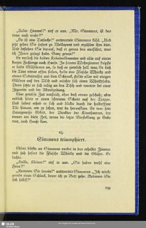 25. Simmons triumphiert