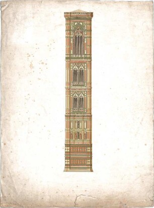 Zocher, Ernst; Florenz (Italien); Dom - Campanile (Ansicht)
