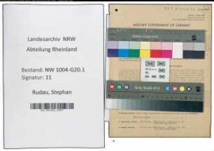 Entnazifizierung Stephan Rudau , geb. 26.12.1903 (Schreiner)