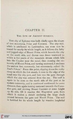 Chapter II: The site of ancient Ephesus