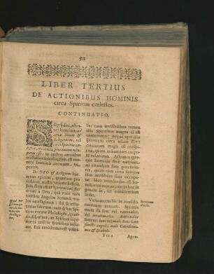 Liber Tertius. De Actionibus Hominis circa Spiritus coelestes.