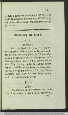 Abhandlung der Ellipse