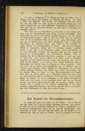 ¬Der¬ Kampf der Weltanschauungen