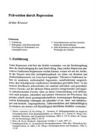 205-218, Prävention durch Repression