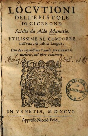 Locutioni dell'epistole di Cicerone