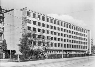 Dresden-Neustadt. Postamt 1. Königsbrücker Straße 21-29. Außenansicht