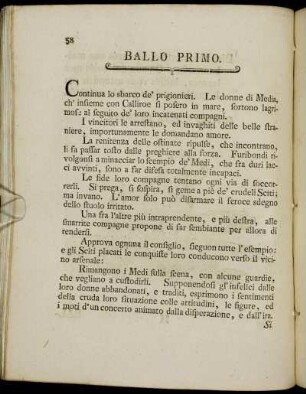 Ballo primo./Ballet premier.