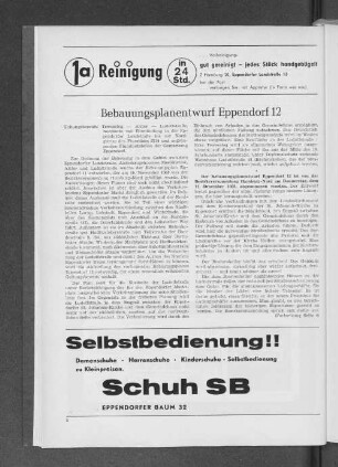 Bebauungsplanentwurf Eppendorf 12