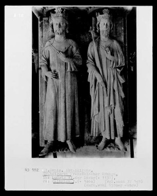 Grabfiguren Ludwigs VI. und Heinrich I.